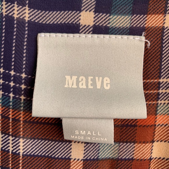 Anthropologie Maeve sheer plaid top - Picture 9 of 10